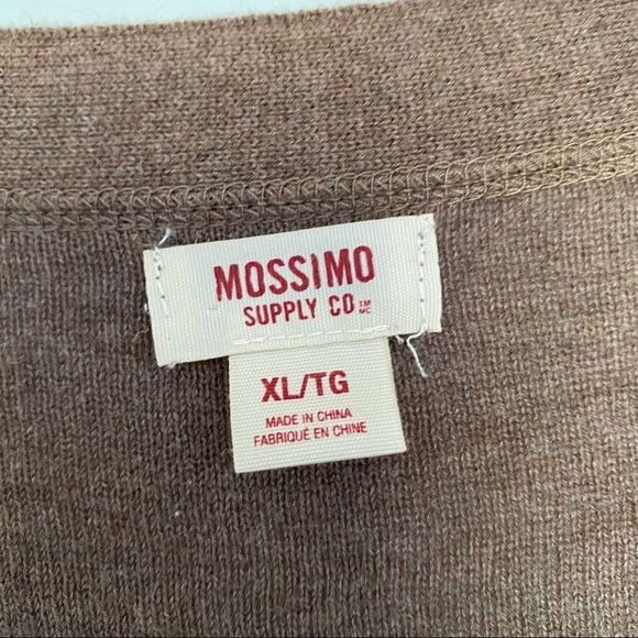 MOSSIMO knit tunic cardigan brown XL button VGUC - Picture 4 of 8